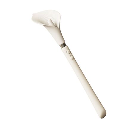 Бежевый двусторонний вибромассажёр Calla